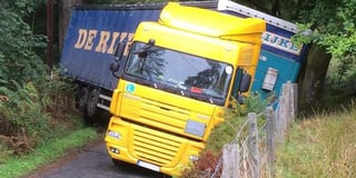 Driver charged following lorry crash on rural road