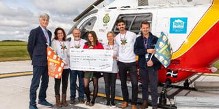 Dairy team raised over £3k for air ambulance