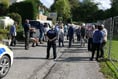 Pensioners stage protest over tree felling at mobile homes site