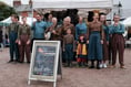 Cast of Anglo-German World War One show appeared at Crediton Farmers’ Market