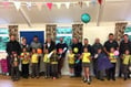 Dads helped Brownies and Rainbows gain badges at Cheriton Fitzpaine near Crediton