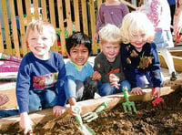 Green-fingered pupils get busy outdoors