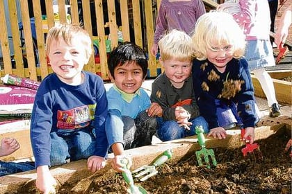 Green-fingered pupils get busy outdoors