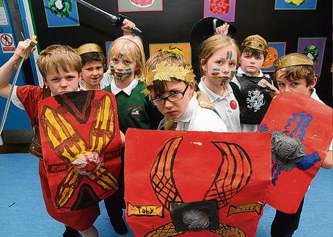 Pupils delve into life of the Romans