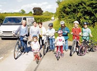 Cyclists saddle up for safety campaign