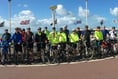 Cyclists saddle up for big build