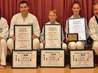 Black belts for Tae Kwon Do trio