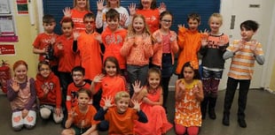 Pupils ‘go orange’ for Harry