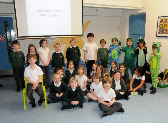 Pupils celebrate dinosaur delights