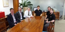 Furniture makers visit education boss