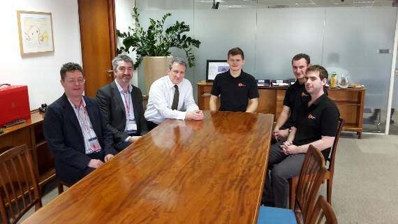 Furniture makers visit education boss