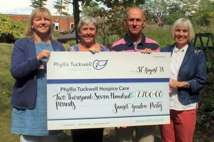 Party people raise £2,700 for hospice