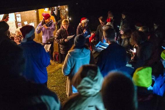 Villagers gather for festive sing-song