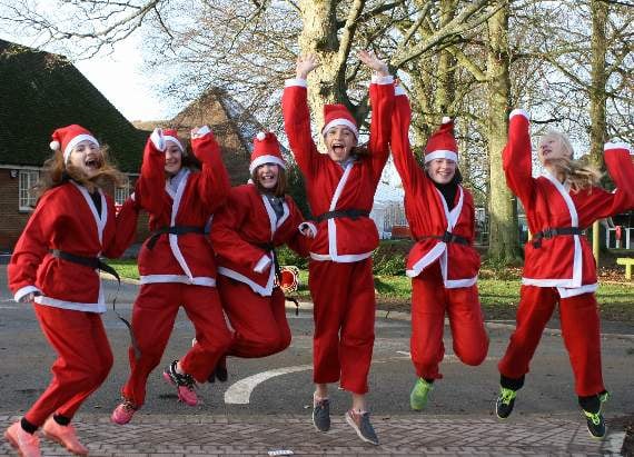 Santa dash for Lily Foundation