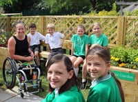 Golden Paralympian goes back to school