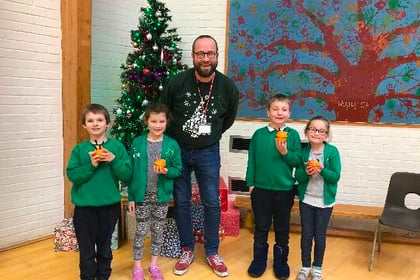 Christmas Christingles at Woodlea Primary School