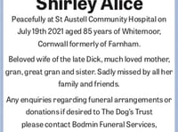 Family pays tribute to great gran Shirley Alice Ralph