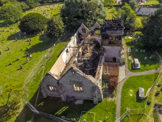 Fundraisers to help rebuild church ravaged by fire