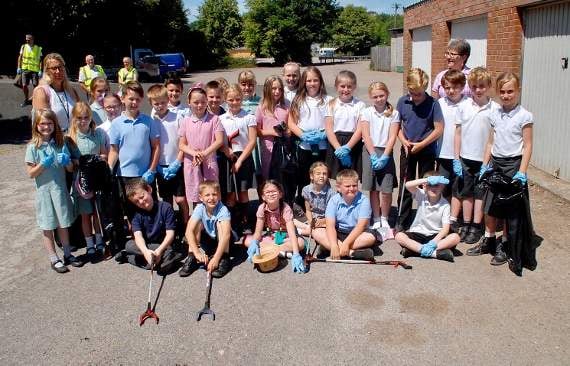 Tidy turn-out for litter pick