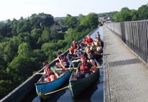 Jurby pupils canoe over Welsh border