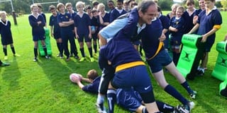 Rugby legend visits Monmouth School