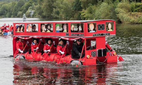 All aboard for the raft race