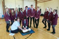 Petersfield students learn to use defibrillator at the school for everyone to use