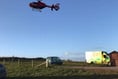 Devon Air Ambulance called out after a cliff fall