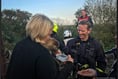 Ted the border terrier returned to owners by firefighter rescue team