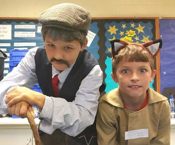 Lydford Primary School celebrates splendiferous Roald Dahl