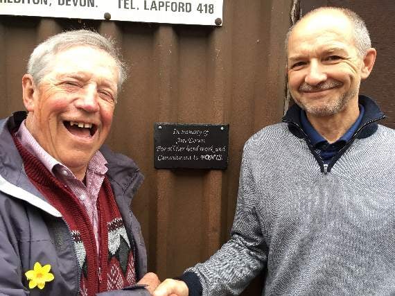 Plaque at North Tawton school swimming pool unveiled in memory of Jan Down