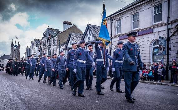 Okehampton pays its respects in remembrance parade