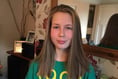 Okehampton's Mia cuts off FOURTEEN inches of hair for Little Princess Trust