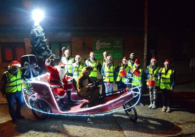 Eco Santa uses power from pedals