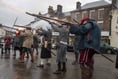 Battle memorial returns despite Storm Eunice rain