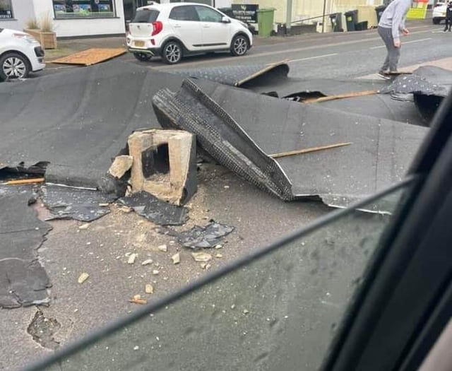 Roofs ripped off as storm batters Teignbridge