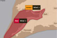 Met Office issues rare Red Weather Warning for parts of Devon and Cornwall as Storm Eunice hits the area tomorrow