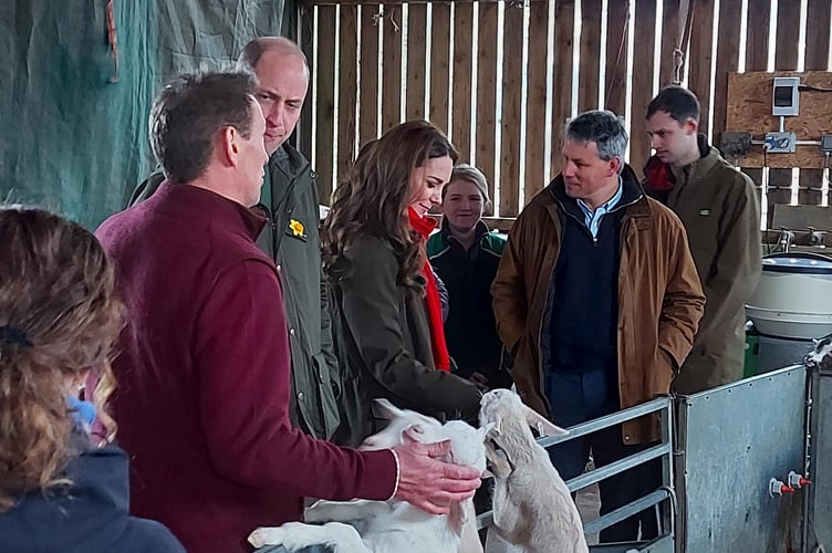 The Duke and Duchess of Cambridge at Pant Farm, Abergavenny