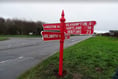 Red Post signpost back in place