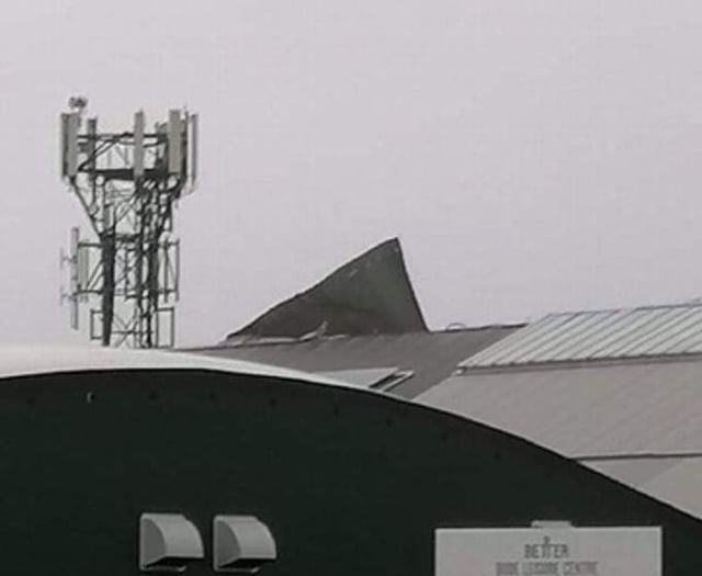 Bude Leisure Centre roof damaged by storm