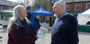 Car share scheme was promoted at Crediton Farmers’ Market
