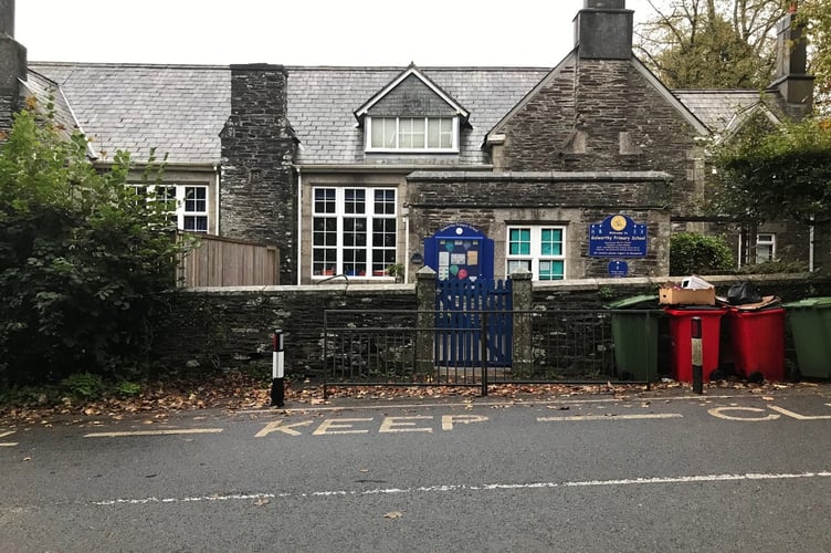 The primary school in Gulworthy.