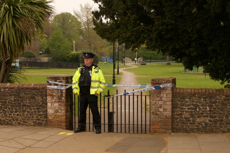 Gostrey Meadow is expected to be closed to the public ‘for some time’ say police, after an incident in the early hours of Tuesday, May 3