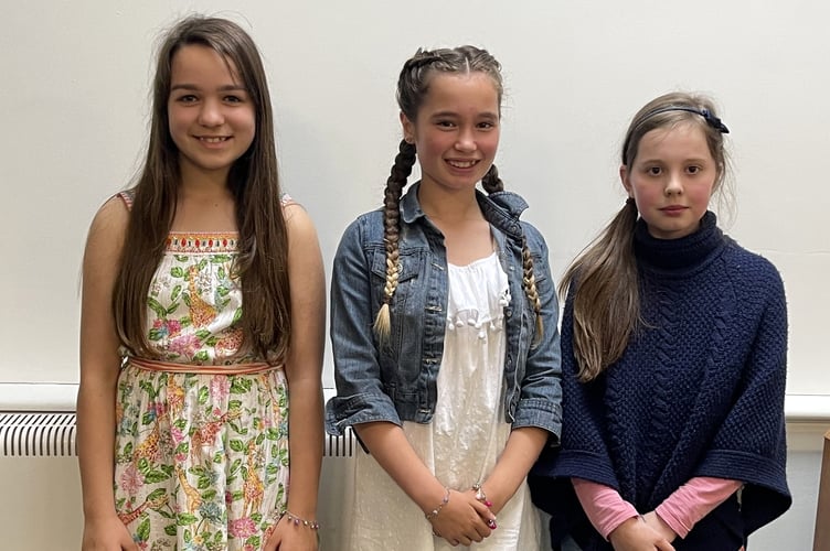 Carnival royalty, left to right, Dibeh Aloui Lottie Gatcum (princess) and Lottie Hoskins.