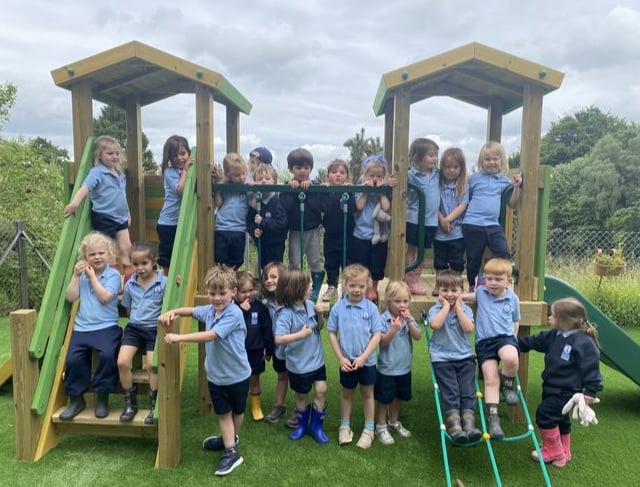 New equipment unveiled at St Ives School Nursery’s playground