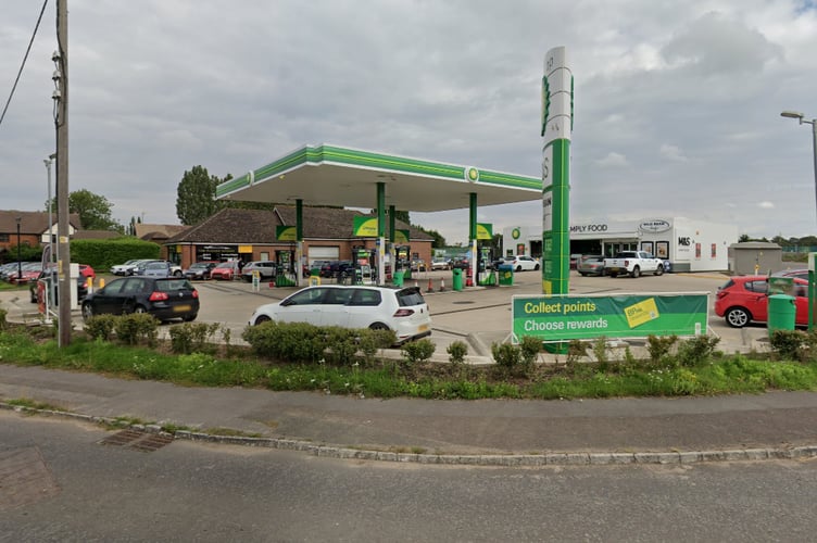 BP garage in Mill Lane, Crondall