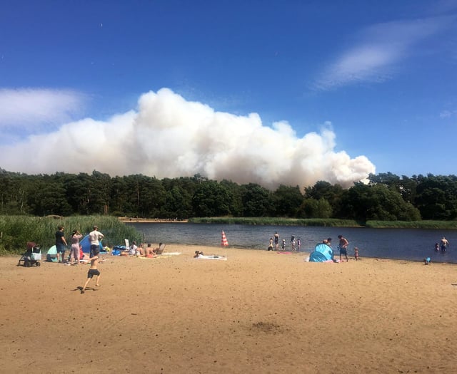 Residents near Hankley Common return home after wildfire