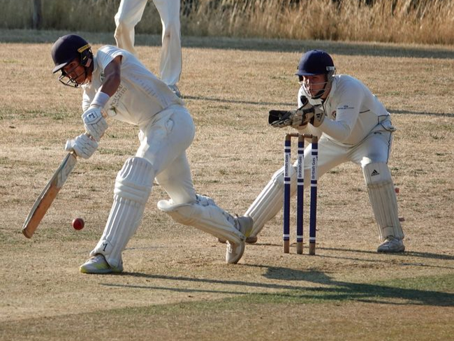 Henry Amis in full flow for Liphook. Picture by Martin Fisher