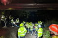 Fire crews undertake night time training