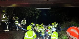 Fire crews undertake night time training